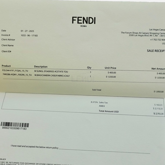 FENDI Diagonal Camera Case Shoulder Bag BLACK 7M0286 NWT BOX Authentic - Picture 7 of 9